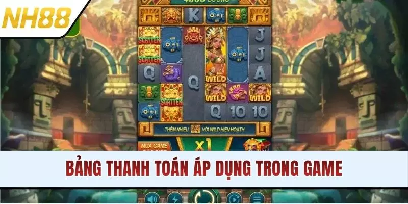 Bảng thanh toán áp dụng trong game