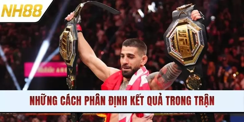 Những cách phân định kết quả trong trận