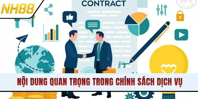 Nội dung quan trọng trong chính sách dịch vụ